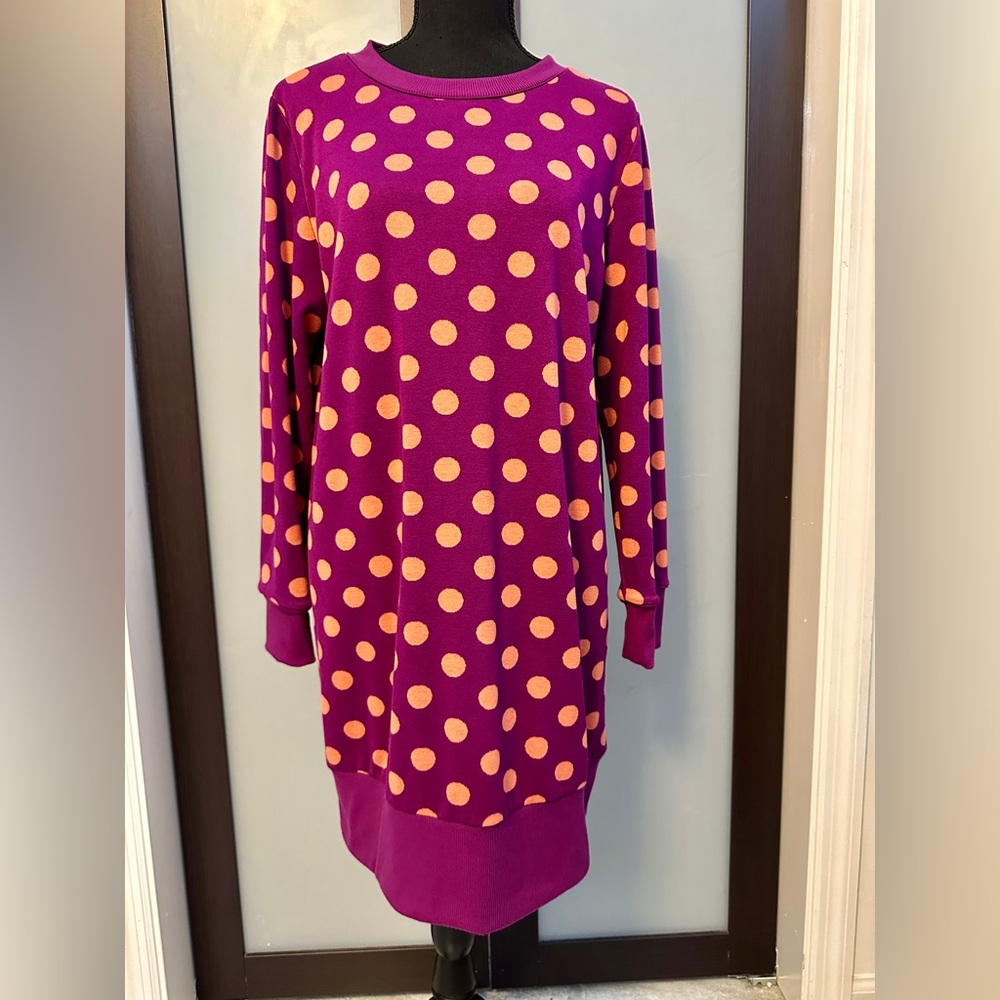 ‼️New Year’s Clearance‼️ Purple Polka Dot Sweater Dress Size M